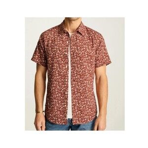 Bonobos Riviera Short Sleeve Men's Shirt Floral Printed Cotton Slim Fit M 283459